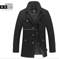 

Hot sale Winter High Quality Men's Woolen Coats Business Casual Overcoat Fashion Wool coat men Winter wool woolen coat