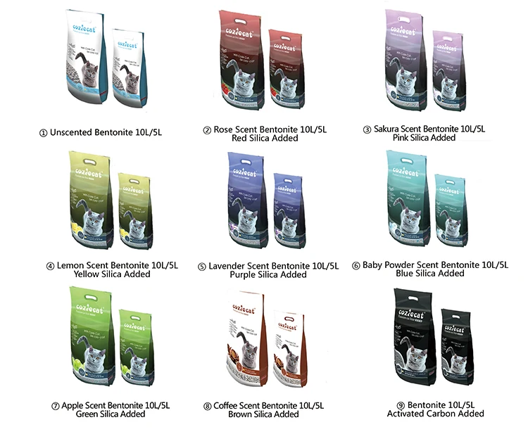 cozie cat apple scent ball shape no dust bentonite cat litter