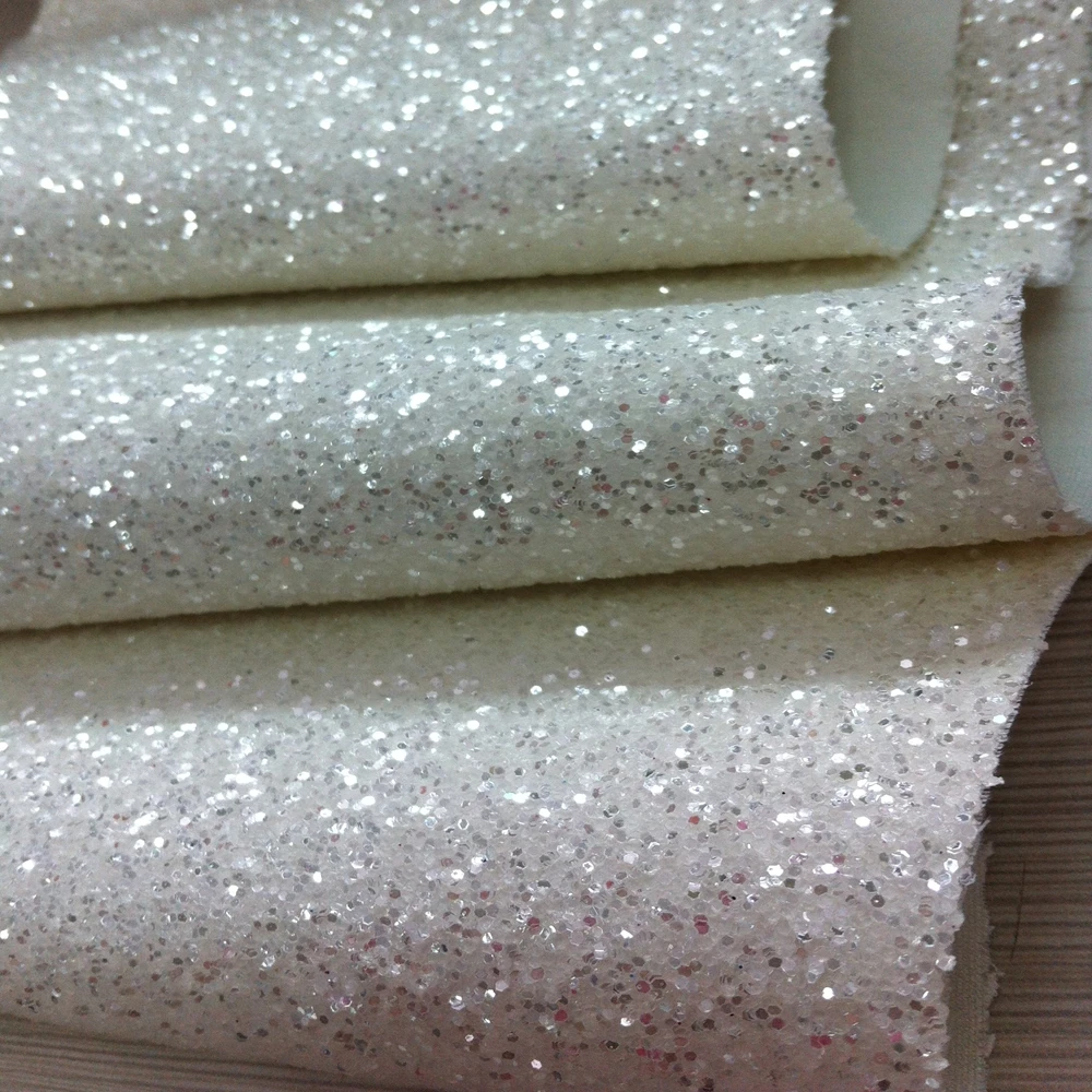 En71 1 3 onderdelen hoge shinning wit zilver glitter behang ... Woonkamer De decoratie zilveren