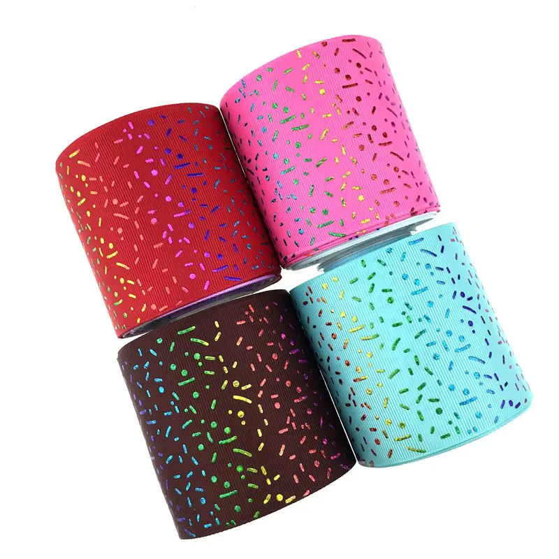 

3 75mm dots hologram gold printed with solid grosgrain ribbon, Wholesale price;trade assurance | alibaba.com