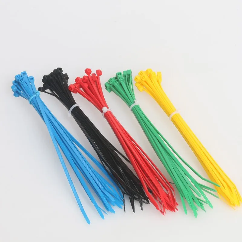 Self-locking Cable Ties Tie Wire Wraps Plastic Nylon Zip Tie 3.6x150mm 12-Colors 