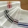 100% spun polyester MJS bistro napkin cloth dyed stripes
