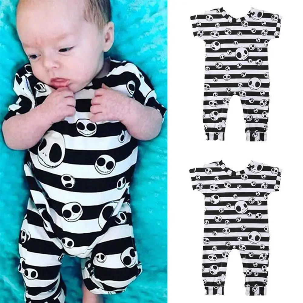 Carters Baby Girls Halloween Snap Romper Purple Skeleton Baby