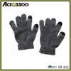 Winter 100%acrylic two fingers smart tips knitting gloves
