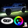 4 Pods Underglow LED Neon Lights for Jeep ATV SUV Offroad Car Truck Boat Underbody Glow Trail Rig Lamp LED Rock Light Kit