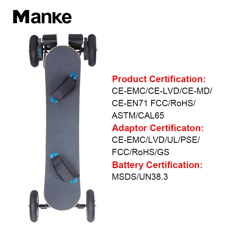 Manke Mk031 Off Road Electric Skateboard Mountain Longboard 11 Inch