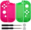 plastic replacement repair kit theme case shell for nintendo switch Joy-Con controller (pink+green) With Screwdriver