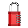 Custom Combination Lock Padlock for School & Gym Locker, Outdoor, 4 Digit Combination Padlock