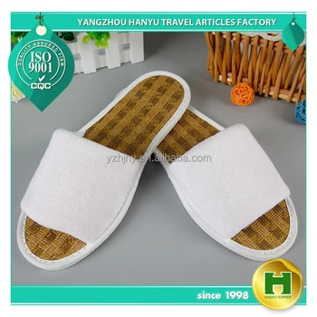 Bamboo Mat Hotel Slippers Summer Breathable Guest Room Slippers