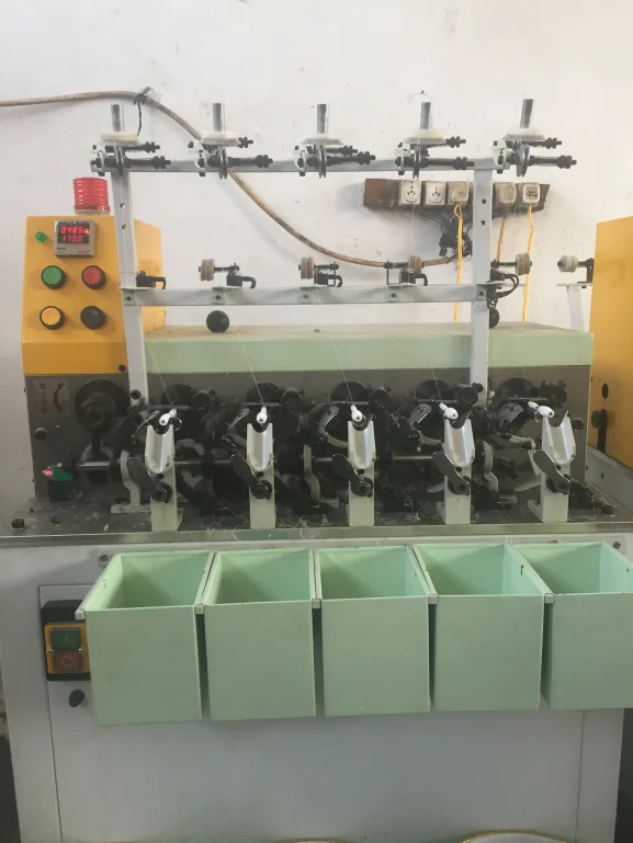 QY-9 Five Head Automatic Pakistan Cocoon Bobbin Thread Cone Winder Machine Equipment