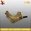 High precision Lost Wax Cast Bronze bracket with pipe