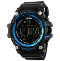 

SKMEI 1227 Silicone Strap Round Dial Bluetooth Wristwatch Outdoor Sports Watches Men Smart