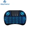 2019 For Smart TV box 2.4G Touchpad I8 Backlit Touchpad Mini Wireless BT Custom Keyboard Rii i8