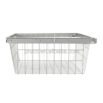 Hot Sale Steel Wire Basket Organizer Closet Wardrobe Gliding Buy