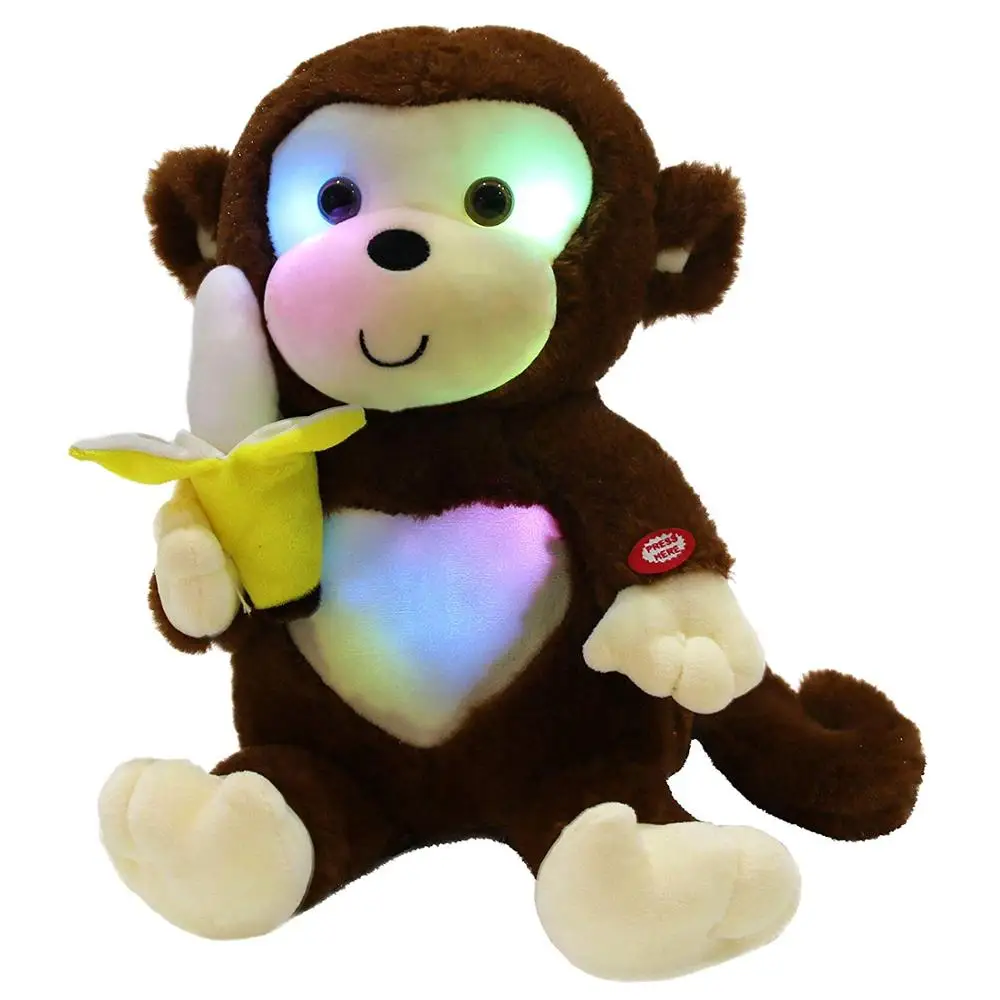 stuffed brown monkey