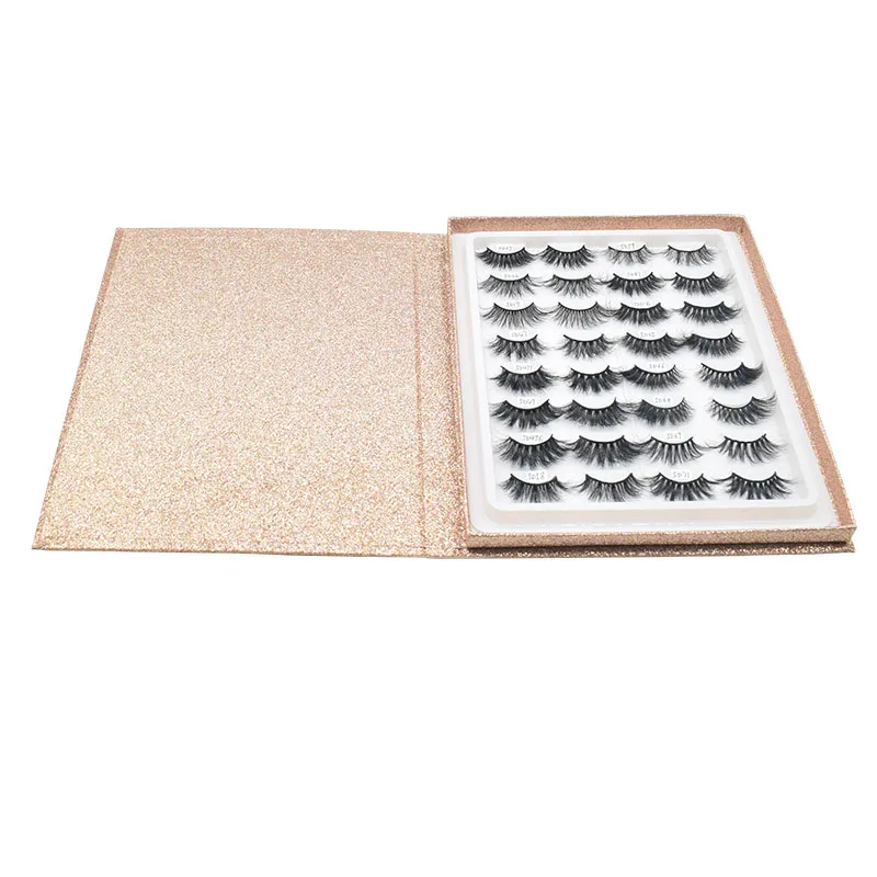 

Popular Fluffy Mink Lashes Siberian Mink 3D Eyelashes Mink Lash Book