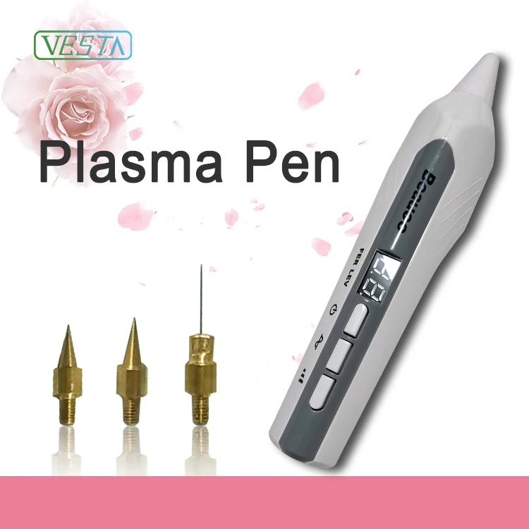 

Vesta New Arrival Beauty CO2 Jet Plasmapen Acne Laser Medical Jett Lift Needles Plasma Lift Pen For Spot Removal, Black,white