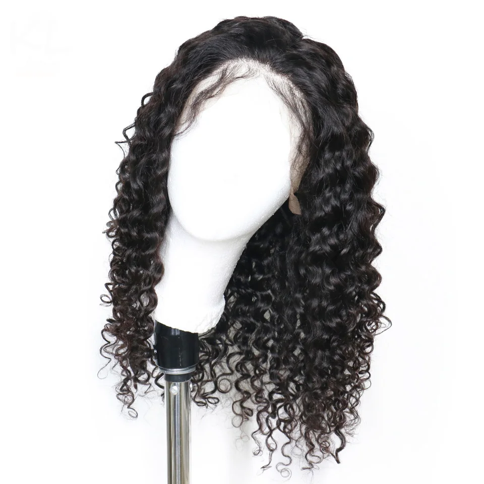 

9A Glueless Full Lace Human Hair Wigs Peruvian Virgin Hair Deep Curly Wigs for Black Women with Baby Hair