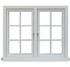 Philippines price double tempered glass french aluminum casement window
