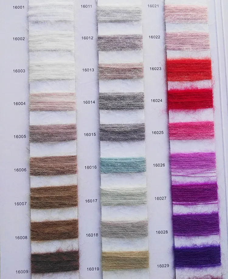 High quality hand knitted 32%kid mohair 28% wool 40% nylon blended yarn knitting fancy yarn for knitting