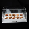 Large Capacity Clear Acrylic Bread Showcase PMMA Sandwich Case Bakery Display Box For Pie Cake Food