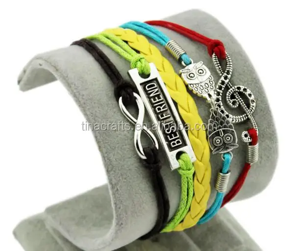 

Best friend and owl Ankle Wrist Bracelet