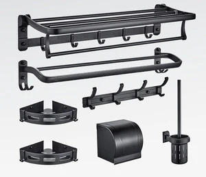 Image of Eco-friendly metal wall mounted bathroom accessories bathroom sets