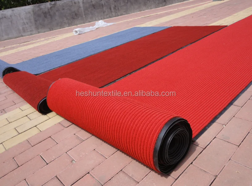Pvc Backed Red Stripe Carpet For Wedding Aisle Runner Buy Pvc Backed