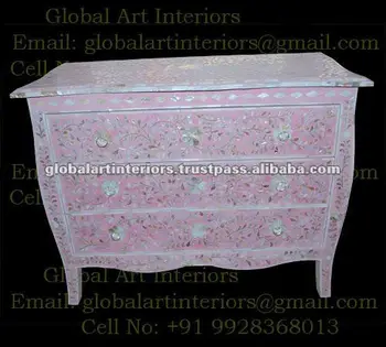 Pink Mop Inlay Chest Buy Pink Mop Inlay Chest Dresser Bone Inlay