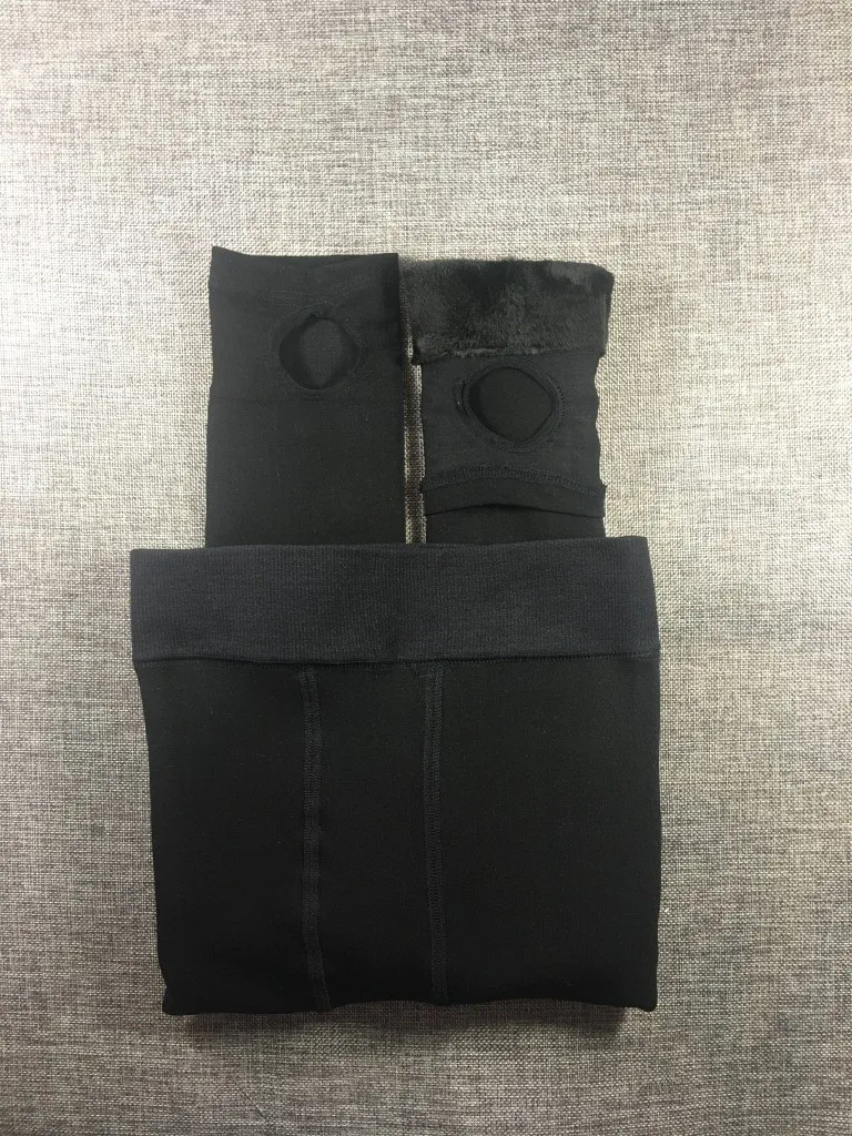 Warm Winter Women Pants Thermal One Size fur inside lined leggings