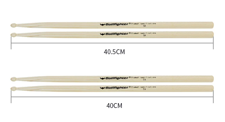 Wholesale Factory Custom Logo OEM ODM  5A 7A  Walnut Wood Drumsticks Drum Sticks