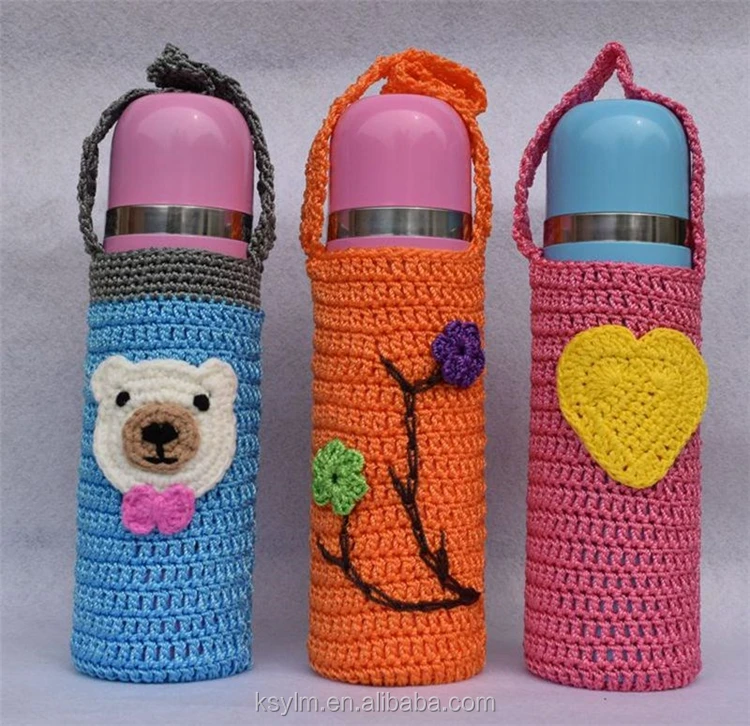 Ylm Fashionable Design Handmade Bottle Covers Knit Crochet Wine Bottle