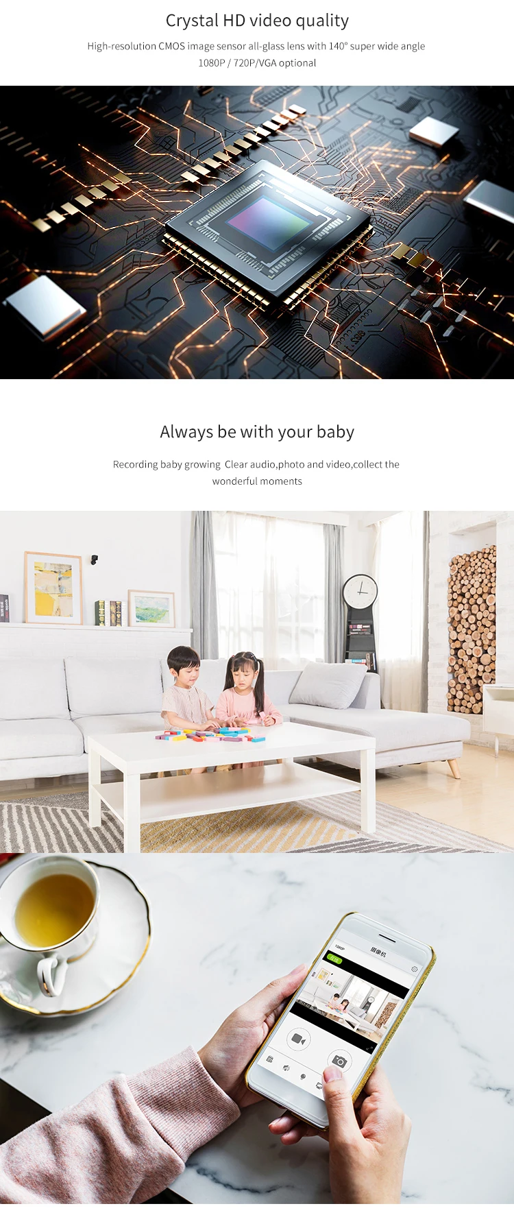 Newest S8 Micro Mini Wireless Hidden Camera Motion Detection HD 720P Security IP Wifi Camera