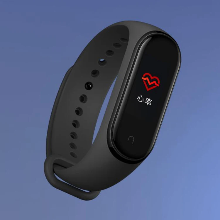 

Newest 2019 Original Smart Color Screen Bracelet Heart Rate Fitness 135mAh 50M Swimming Waterproof for Xiaomi Mi Band 4, Black