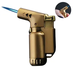 Image of HB805-1 China Manufacturer Portable Metal High Temperature Straight Flame BBQ Kitchen Torch Lighter