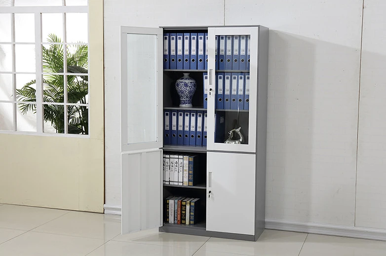 Storage Steel Swing Door Filing Cabinet Factory Direct 2 Door Steel File Cabinet