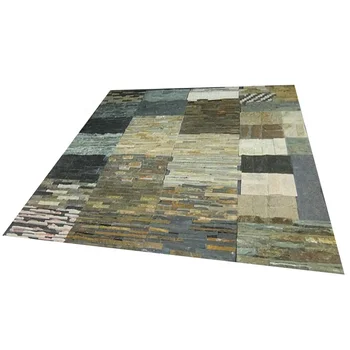 Súper Azul Gris Pizarra Blanca Cuarzo Piedra Azulejos Plata Cuarcita