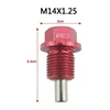 M14 x 1.25 Aluminum Alloy Magnetic Engine Oil Pan Drain Bolt Screw for Car UK