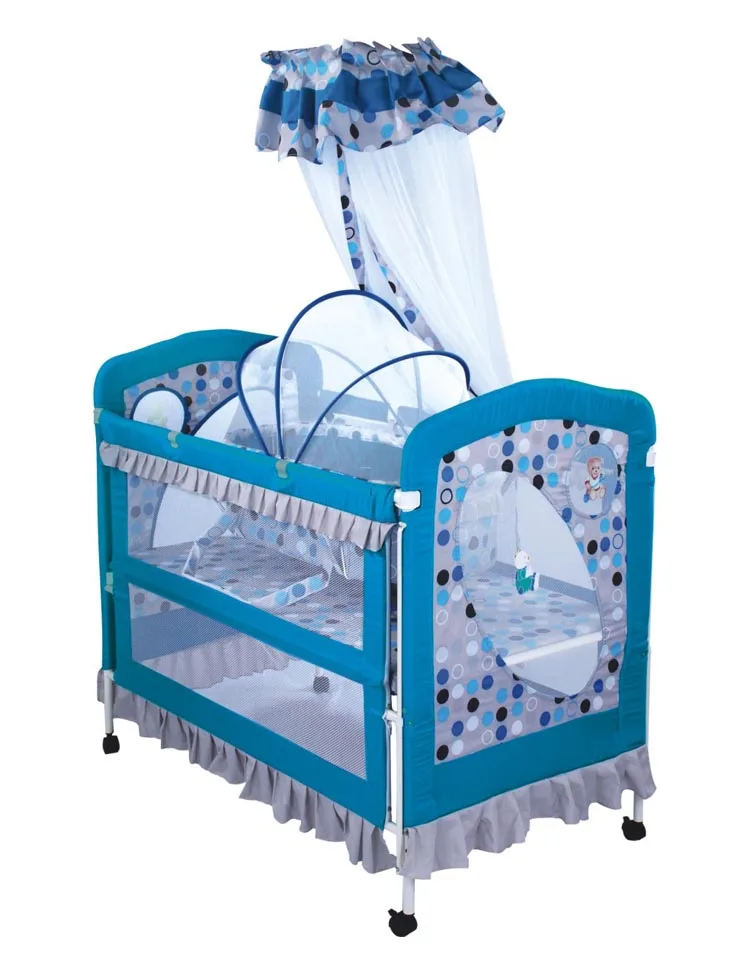 3in1 Baby Cot Bed New Born Baby Sleeping Bed With Mosquito Net Custom