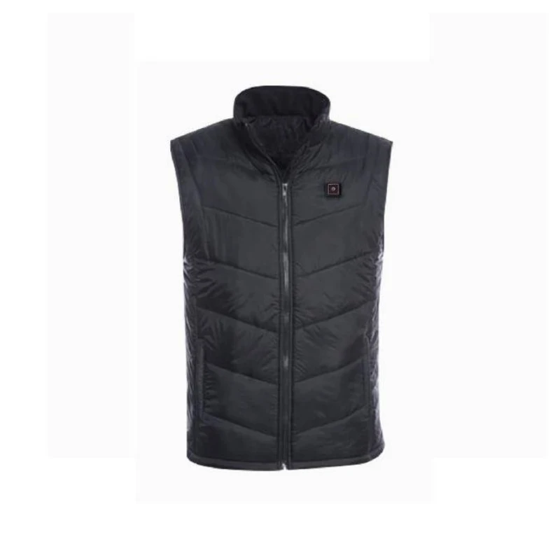 

Wholesale 100% Polyester Rechargeable Battery Heated Vest for Mens and Womens Outdoor Activity, Black