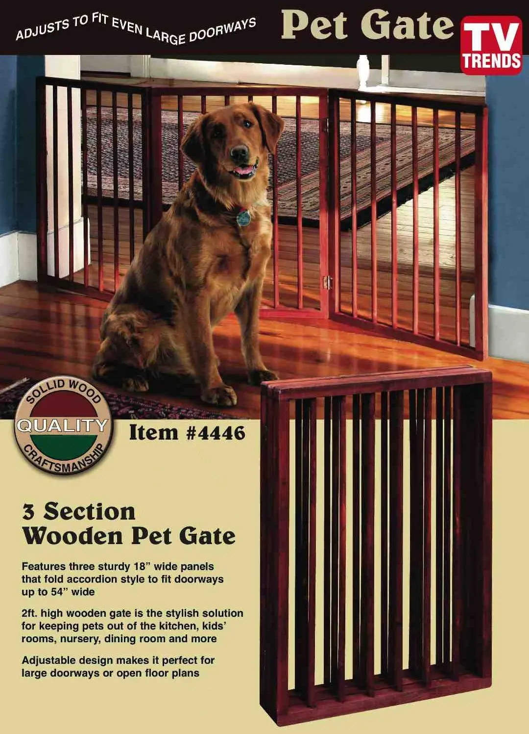 Pet Folding Gate Find Deals On Line At Get Quotations Folding Wood Pet Gate 3 Sections