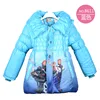 Printed Technics and Children Age Group Baby Girl Frozen Winter Coat Elsa Anna Snowsuit Outwears Kids Slim Lined Coat