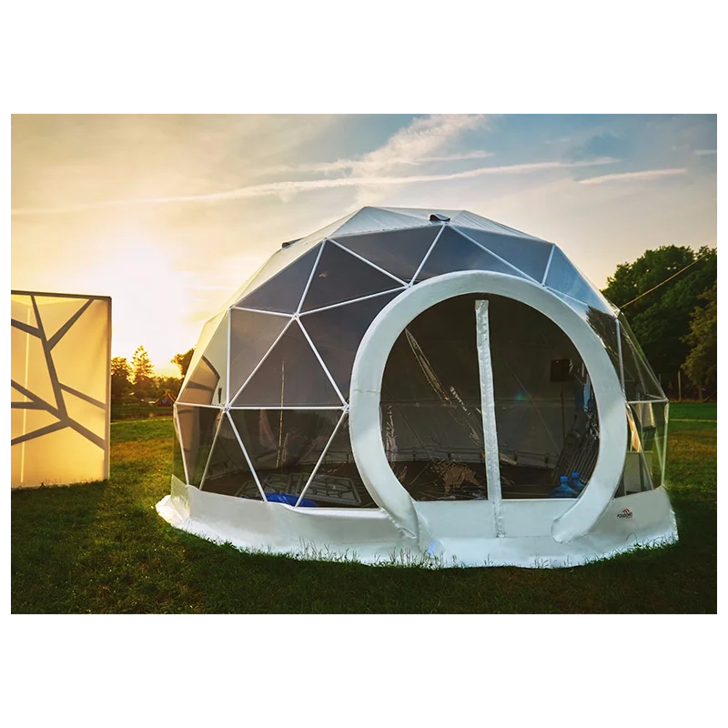 

UV resistant hot weather dome housen outdoor camping hotel dome house with air conditioner