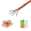 Brand Network ethernet rj45 cat 5 cat6 roll utp ftp stp sftp lan patch cable 3m 24awg wire cat 5 cat 6 patch cord box cable