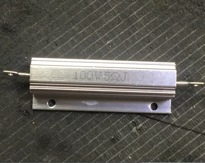 RX24 50W 1 ohm Aluminum Heatsink Metal Oxide Power Resistor