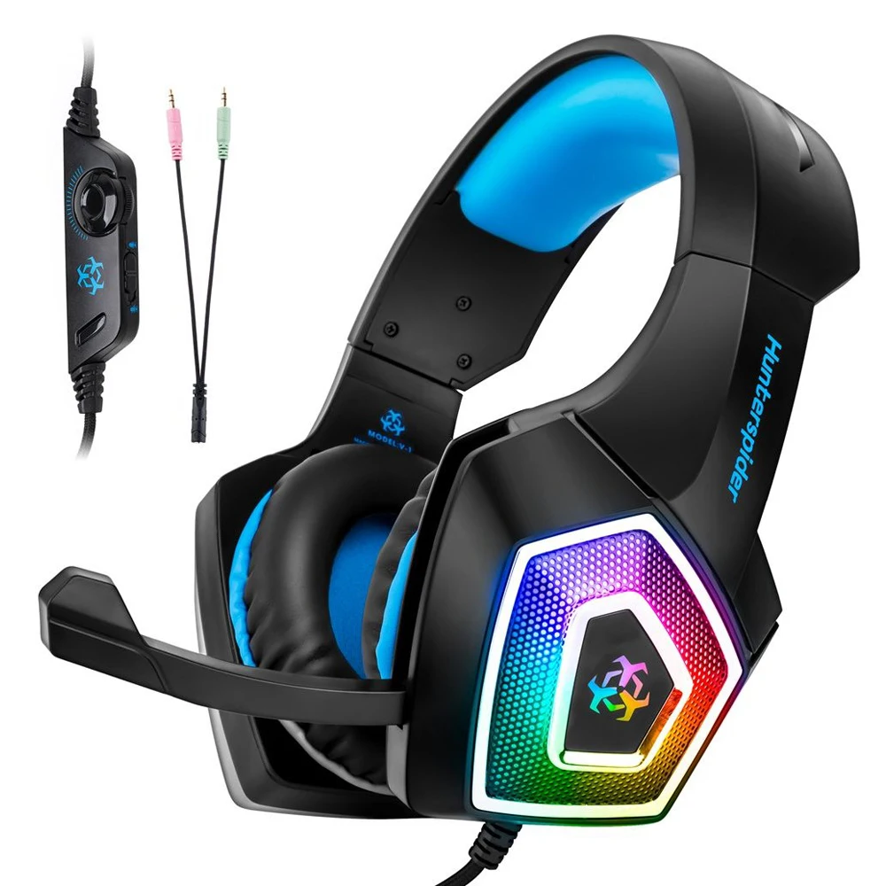 

Freeshipping Gaming Headset with Mic for Xbox One PS4 PC Tablet Smartphone With 7 Led Lights Amazon Top Sale, N/a