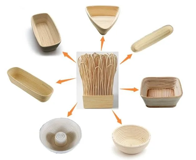 

Home use Bread Basket for silicon baking mat, Natural color