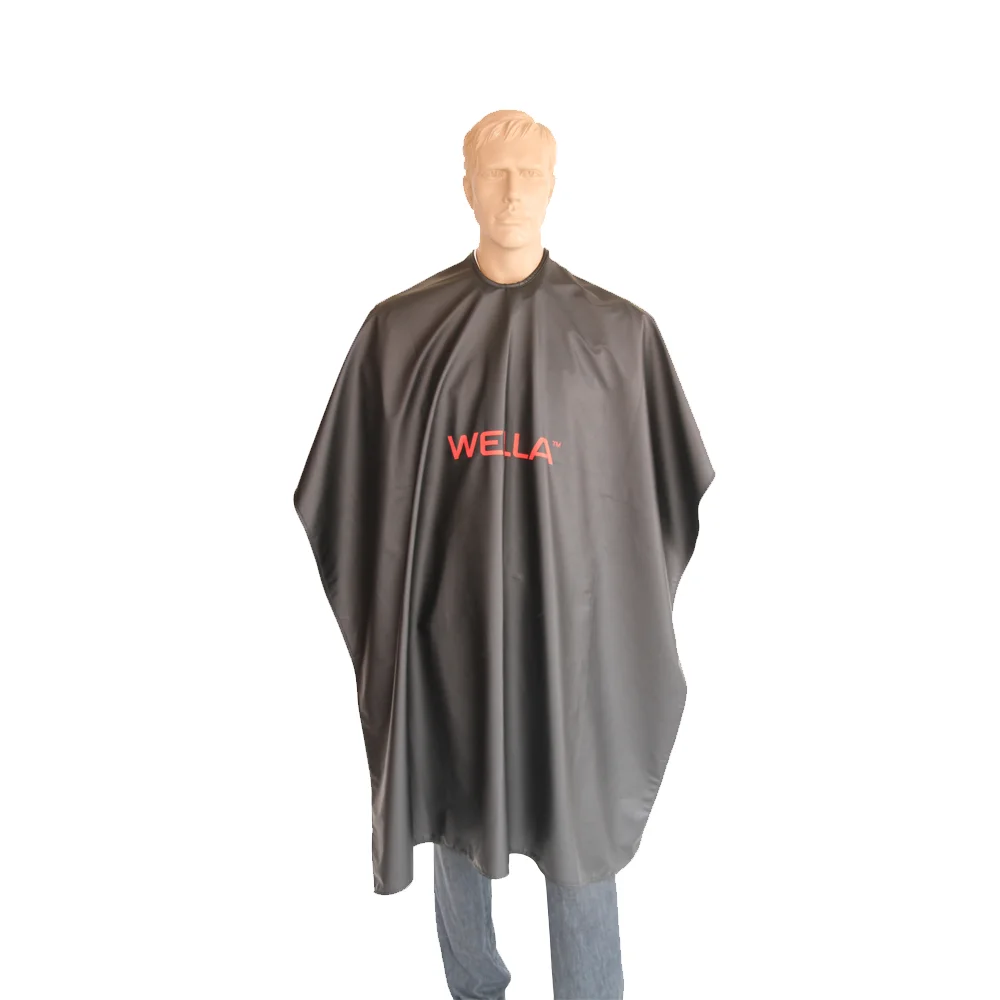 Black Polyester Hair Cutting A Disposable Hairdresser Cape Black Polyester Hair Cutting A Disposable Hairdresser Cape