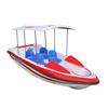 Original water park use lake river use 6-7 passengers 24v/195A battery powered fiberglass touring boat for sale