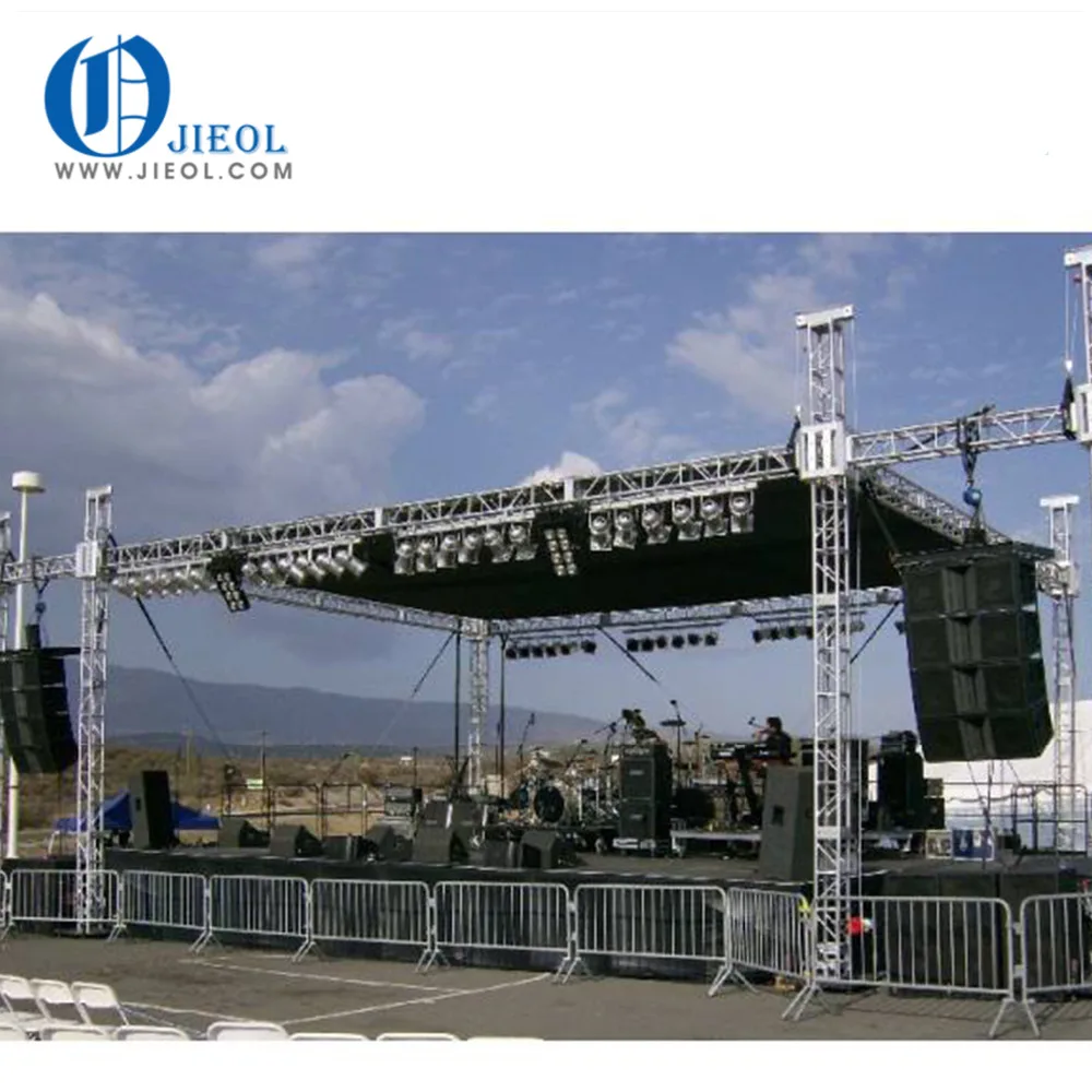 2017 hot sale aluminum concert big stage lighting roof truss